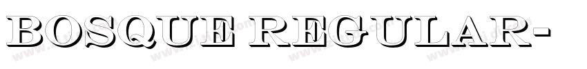 BOSQUE Regular字体转换